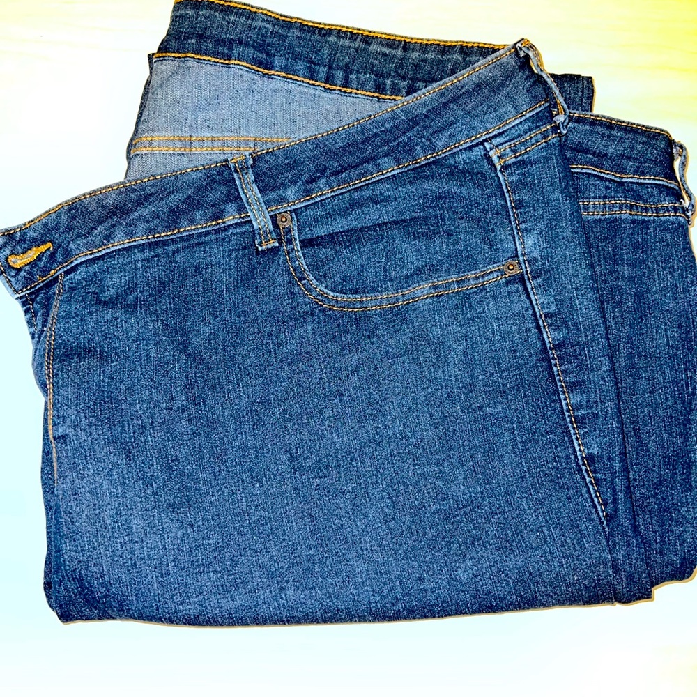 Womens plus size jeans boot cut old navy size 28